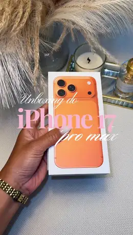 Capa do reel: Unboxing iPhone 17 Pro Max