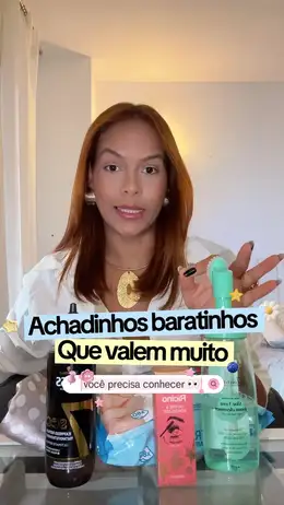 Capa do reel: Achadinhos baratinhos