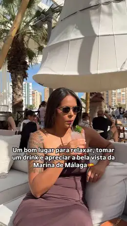 Reel cover: Drinks overlooking the marina, Málaga