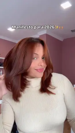 Capa do reel: Cabelo acobreado novo